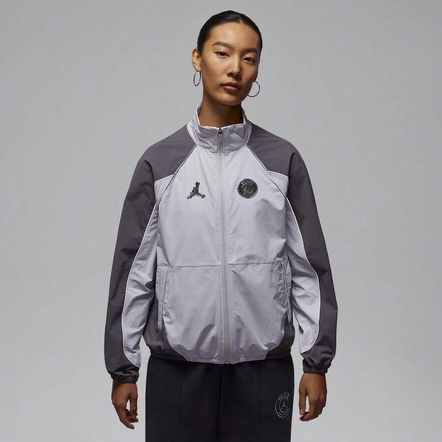 Jordan Women's AS W J ANTHEM JKT PSG Woven Jacket Without Hood IF3818-043 - Grey - View 1