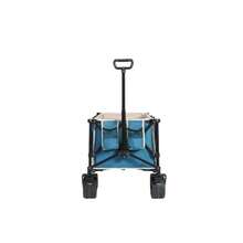 Extendable Folding Caravan With A 100 Kg Load Capacity, Robust 300-Liter Multifunctional Folding Garden Bike, Equipped With Large All-Terrain Wheels And Cup Holders. Blue