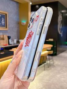 极简时尚水钻玫瑰花手机壳，兼容 17/16/15/14/13/12 - 白色 - 查看 4