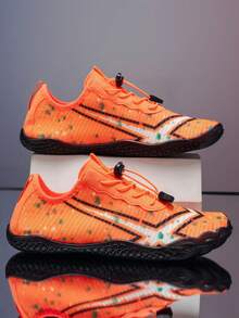 L.S.W.P Męskie buty do wody typu amfibia, szybkoschnące buty outdoorowe z grubą podeszwą odporną na przecięcia, odpowiednie do surfowania, nurkowania, na plażę, wędrówek po strumieniach, wspinaczki górskiej i ćwiczeń fitness w pomieszczeniach, takich jak joga, bieżnia, aerobik, skakanka - Pomarańczowy - Zobacz 11