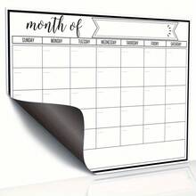 1pc Refrigerator Calendar Magnetic Dry Erase Calendar Whiteboard Calendar, Suitable For Kitchen Refrigerator Planners, Planners, Refrigerator Memos, Reminders For Loved Ones, Food Date Registration Records, Refrigerator Stickers, Decorative Bulletin Boards - trắng - Xem 5