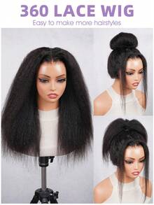 bling hair Kinky Straight Invisi Drawstring Glueless Full 360 Lace Front Wigs Human Hair Wear And Go Glueless Wigs Human Hair Pre Cut Pre Plucked 360 Frontal Kinkystraight Human Hair Wigs For Women 18 20 22 Inch 200% Yaki Straight 360 Full Lace Wigs Natural Color,Kinkystraight Human Hair Wig 13x6 Lace Front Wigs Human Hair Pre Plucked With Baby Hair 200% Density Yaki Straight Glueless Wigs Human Hair Pre Plucked (13x6 Yaki Straight Wig, 26 Inch),3 In 1 Half Wig Kinky Straight Glueless Wigs Human Hair Comfortable Fit No Glue Needed Wear & Go Seamless Clip In Wigs 20 Inch - Natural Black - 查看 3