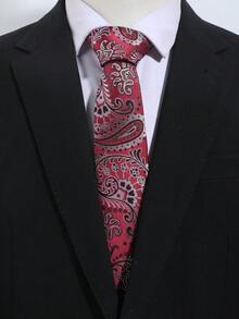 1 st herrslips med rutigt paisleymönster, lämplig för daglig pendling, affärer och fester - Multifärgad - Visa 8