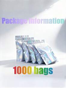 Customized Personalized Upright Resealable Laser Sealed Bags | U-Shaped Seal, Thick & Durable, Premium Party Favors And Gift Packaging, Suitable For Wedding, Birthday, Christmas Gift Fillers - Multicolor B - View 11