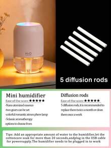 A 180ml Car Humidifier, Equipped With 2 Working Modes, A Colored Night Light, Silent Spray, Car Air Freshener, And A Small Bedroom Aromatherapy Diffuser, Available In Black, White, And Pink, Compatible With Aromatherapy Essential Oils. Ideal For Car Accessories, Home Decoration, Rooms, Offices - Model 988 - View 30
