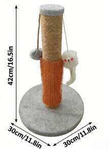 Tall Cat Scratching Post For Indoor Cats & Kittens, With Hanging Ball, Made Of High-Quality Sisal Rope To Protect Furniture - one-size - View 11