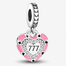 1 PC 925 Sterling Silver Love Series Family And Friends Starry Sky Bead Pendant Ball Suitable For Bracelets DIY Women's Jewelry - Set 6 - View 20