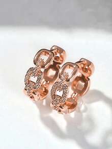 一对青少年漂亮立方氧化锆耳环，适合女孩日常佩戴、派对首饰或作为礼物赠送。 - 1# - 查看 8