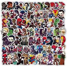 50 miếng dán nhân vật Marvel | Hình dán hoạt hình Người Nhện và Người Sắt | Đa năng dùng để trang trí nhật ký, sổ tay và bình nước | Độ bám dính cao, chống thấm nước, chống trầy xước, bền | Món quà hoàn hảo cho người hâm mộ anime và siêu anh hùng - Nhiều màu - Xem 2