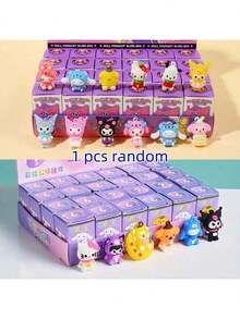 24pcs Sanrio Hello Kitty & My Melody Blind Box Keychains, Cute Cartoon Doll Gifts For Back To School, Holiday Parties, Birthdays, And Festive Surprises - Multicolor - View 6