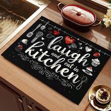 1 pezzo Copertura protettiva da tavolo, anti-graffio, resistente al calore. Adatta per piastre di cottura in vetro elettriche, coperchi per pentole, asse da stiro, macchine da caffè e altri elettrodomestici per la casa. Decorazione per la cucina di famiglia, feste, regali per coppie e il miglior regalo per gli amici. - Multicolore - Visualizzare 8