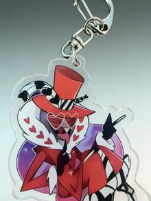 1pc Hellsing Alucard Anime Cartoon Keychain, Hellsing Cosplay Merchandise Cute High-Quality Collectible Small Gift Keychain, Backpack Pendant, Key Chain Small Gift, Party Favor - Multicolor - View 14