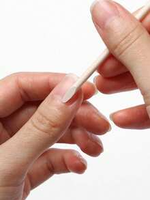 200/100/50/5支装多功能卸甲棒，适用于美甲和美容。短款，橙木材质。双头设计，多功能。适用于卸甲、按压美甲图案和去除死皮。 - 香檳色 - 查看 4