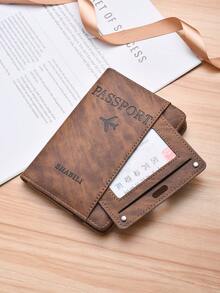 Fashionable High-Capacity Multi-Function Passport Holder, Stylish Travel Document Card Case - Multicolor - View 9