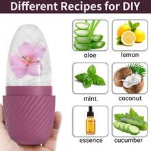 1pc Reusable Ice Roller For Face And Eye Puffiness Relief, Facial Massage Shaping And Brightening, Leak-Proof Ice Cube Roller - Multicolor - View 2