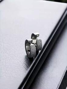 3件套朋克风夹式耳环，不锈钢材质，无需耳洞，男女通用 - 3 件套耳夾套裝 - 查看 6