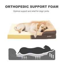 JOYELF Cama para Perros para Perros medianos sofá Cama de Es Cama para Mascotas con e Antideizante sofá Cama Duradero para Perros pequeños y medianos - Marrón - Mediano 70x52x165CM - Ver 3