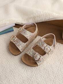 1双儿童时尚夏季沙滩运动凉鞋 - 金色 - 查看 1