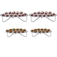 Kit De Bandeja Redonda Baixa 25cm E 20cm Decoração De Festa 4 unidades - Dourado - Visão 6