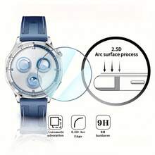4pcs Tempered Glass Screen Protector For Huawei Watch GT5/GT5 Pro/GT4 41mm/42mm/46mm - 9H Hardness Anti-Scratch, High Definition Transparent Touch, Anti-Fingerprint Anti-Dirt, Easy Installation, Crystal Clear, Full Coverage, Durable Protective Case, Electronic Product Maintenance - 4pcs - View 3
