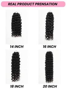 QVR QUEEN VIRGIN REMY 100%真人发预打结羽毛发片，水波纹质感，自然色 - Natural Black - 查看 6