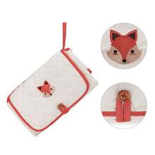 Materassino fasciatoio CPC, borsa da viaggio impermeabile per pannolini, elegante cuscino per seggiolino per neonati. - Rosso - Visualizzare 2