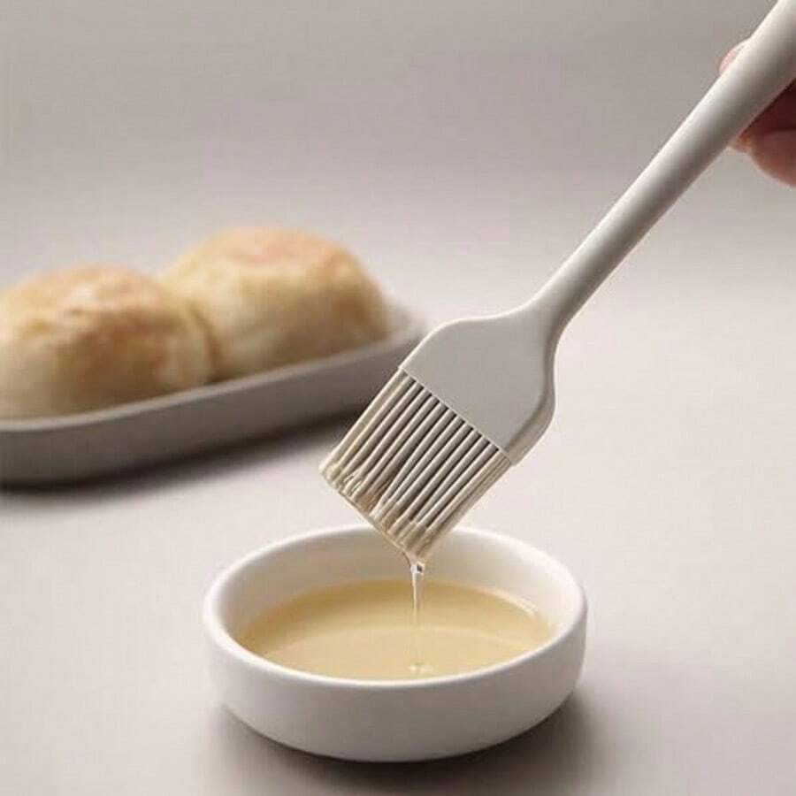 1/3pcs Silicone Basting Brush, Kitchen Pancake Sauce Brush, Baking Supplies - Multicolor - View 1