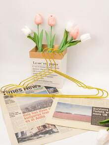 120pcs Gold Color Non-Slip Space Saving Hangers, Suitable For Hanging Pants, Jeans And Scarves. Multifunctional Clothes Rack, Wardrobe Organizer, Also Can Be Used For Holiday, Room And Home Decor