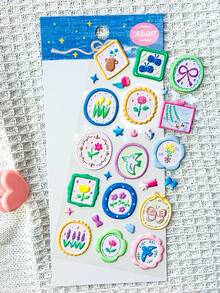 3D Cute Stickers, Exquisite Decorative Stickers, Made Of Sponge And Plastic, Two Styles Available. Can Be Used To Make Sticker Books, Notebooks, Refrigerator Magnets, And Decorate Phone Cases. Also Suitable For Family Gatherings, Birthday Parties, Christmas, And Other Occasions. Recommended As Gifts For Friends And Children. - Multicolor - View 1