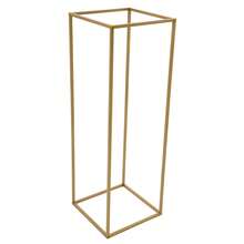 SHIOUCY 12 Pcs Metal Flower Stand, Wedding Centerpieces, Pillar Rectangular Geometric Flower Rack For Event Party Decor - Gold - View 11