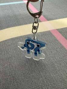 1pc/Set 2D Flat Funny "67" Number Keychain, Fashionable "67" Number Keychain, Can Be Hung On Bags And Backpacks - Suitable As A Unique Holiday Gift, 2D Flat - Multicolor - View 3