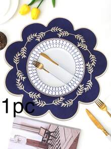 Bộ 1/2/4 tấm lót bàn bằng vải thêu, thích hợp trang trí bàn tiệc cưới, kiểu dáng tối giản thanh lịch phong cách Châu Âu, họa tiết sao và trăng. - Nhiều màu - Xem 41