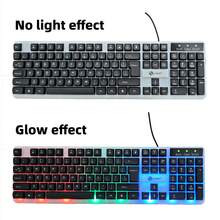 104 键有线机械键盘和鼠标套装，带 RGB LED 背光，非常适合游戏和办公使用