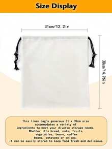 4pcs Colorful Rabbit & Carrot Linen Drawstring Bags, Reusable Storage Pouches For Restaurants, Camping, Kitchen, Jewelry, Cosmetics, Party Favors, Easter Supplies - Multicolor - View 6