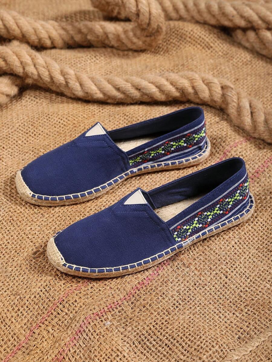 Men's Breathable Moisture-Wicking Non-Slip Woven Fisherman Shoes, Casual Vacation