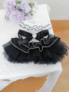 1件宠物服装，小型犬/猫服装，贵宾犬、泰迪犬、休闲犬、时尚犬、可爱犬、浪漫犬、婚纱系列，款式19 - 彩色 - 查看 11