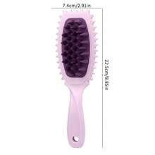 Cross-Border Long-Handled Silicone Shampoo Brush, Jump Comb Hair Beauty Brush, Coarse Tooth Wash Comb, Scalp Cleaning And Massaging Brush, Bath Brush - Multicolor - View 11