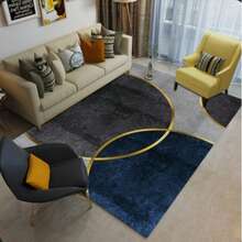 1pc Bohemian Floral Pattern, Suitable For Living Room, Bedroom, Dining Room And Office - Rectangular, Lightweight Knitted Balcony Colorful Pattern - Multicolor - View 2