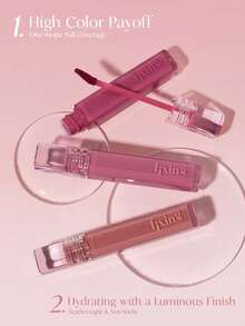 ETUDE 伊蒂之屋修护润色唇彩 - 高光泽、不粘腻、滋润唇部彩妆，Y2K风格玫瑰色，适合派对、日常、节日、圣诞礼物，玫瑰女孩的最佳魅力色，返校季、婚礼新娘、夏季、情人节、假期 - #04 Chilling Red - 查看 5