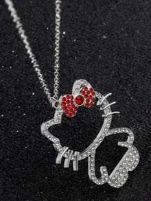 A Hello Kitty Cartoon Sanrio Clavicle Necklace Pendant, Suitable For Teenagers. - Multicolor - View 4