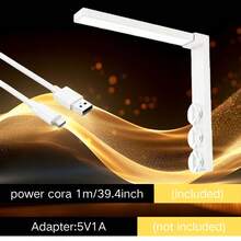 LED水族箱灯，日夜双模式，触摸开关，壁挂式，适用于小型水草缸的明亮照明，全光谱水生植物灯 - 白色 - 查看 11