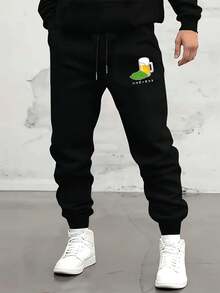 Men Sweatpants - Black - View 1