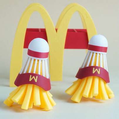 3D Printed Badminton Hanging Decor, Badminton Lover Gift, Outdoor Sports Hanging Accessory, DIY