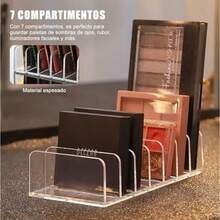 jjyOrganizador cas y Pals Maquillae Tranrente Acco Organizador cas Maquillae 3 Ranuras 7 Secciones Organizadores Pals para Tocadores Baño Tocadores 2tocador - Transparente - Ver 5