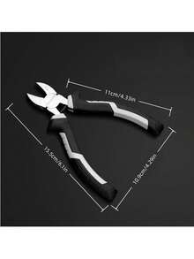 6-Inch Electrician's Pliers, Diagonal Cutting Pliers, Linesman Pliers, Multi-Function Industrial Grade Manual Clamp Tools. Suitable For Twisting, Cutting, Gripping, Fixing, Bending And All Other Manual Operations. - Black - View 8