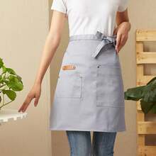 Waist Apron With Pockets Half Aprons Waiter Server Short Aprons For Kitchen Cooking Baking Artist Work Aprons,One Size - Multicolor - View 3