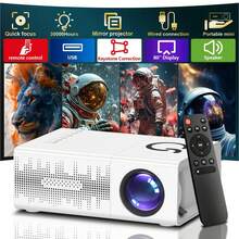 Portable Projector, Supporting 1080P High Definition, USB Connection, Equipped With Remote Control, Compatible With Smartphones, Tablets, Laptops, TV Sticks And USB Drives, Compact Design, LCD Display, High-Definition TV Input, Native Resolution 1280*720, Providing A Large-Screen Viewing Experience. Full HD Projector - 美規A型插(110-127V) - 查看 11