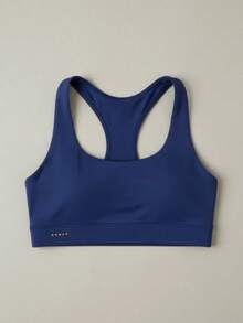 K2b Original Cropped Swimmer Sport Fitness Top - Navy Blue - View 5