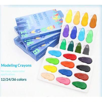 مجموعة أقلام تلوين 12/24 لون، ألوان زاهية، ملمس ناعم، سهلة التنظيف. مناسبة للرسم والتلوين وأغراض أخرى، إضافة اللون إلى أعمالك الفنية. خيار قرطاسية مثالي للعودة إلى المدرسة للطلاب.