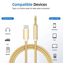1 pièce Câble adaptateur audio Aux 3,5 mm compatible avec la série 17, convient pour la voiture, les enceintes stéréo domestiques, les casques, compatible avec iPhone 17 Pro Max/17 Pro/17 Plus/17/16/15, S25/S24/S23/S22/S21 Ultra Plus, Série - Multicolore - Voir 6